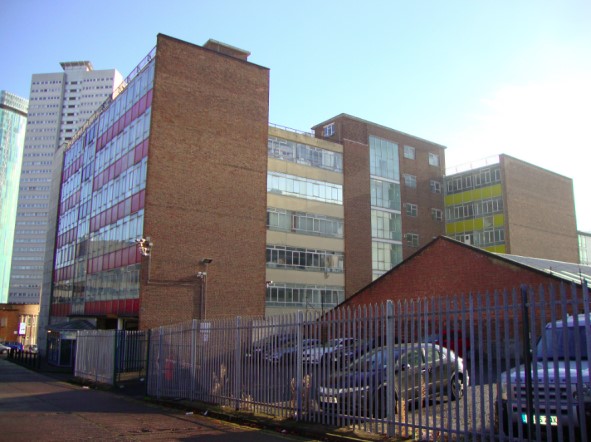 A former flatted factory on Holloway Head in Birmingham