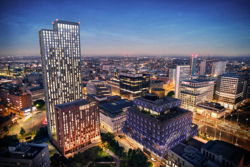 A CGI visual of Birmingham's Edition development