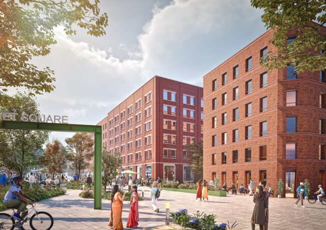 A CGI image of Wolverhampton's proposed Smithgate development