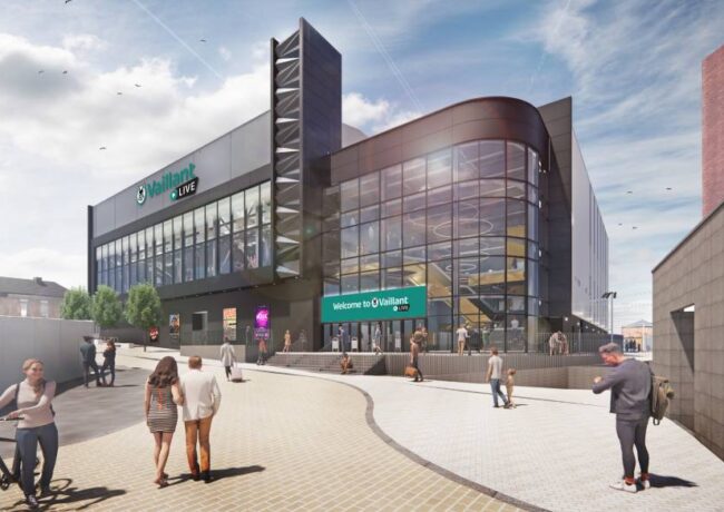A CGI of the new performance venue built as part of the Becketwell regeneration scheme in Derby.
