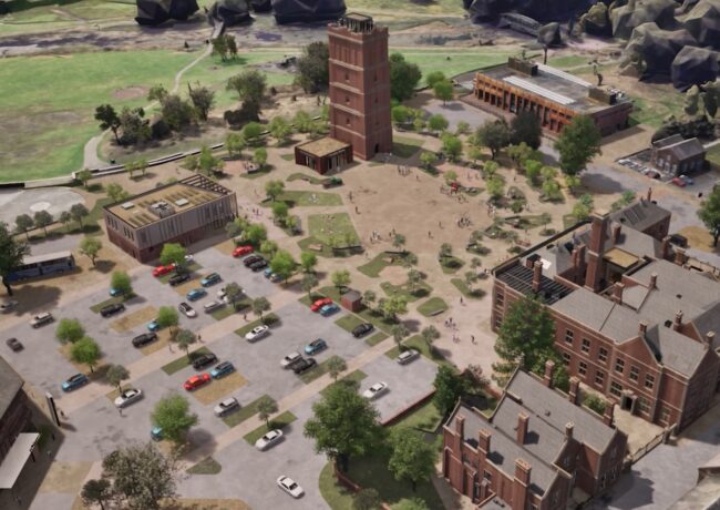 A visualisation of Burton upon Trent's new Old Brewery Quarter