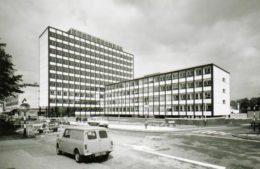 A historic photo of the former Shell Mex House on Calthorpe Road in Birmingham.
