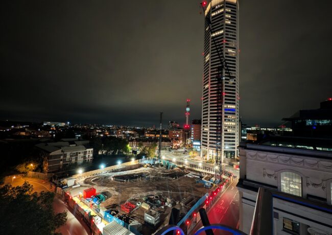 An aerial view of the Edition Birmingham site