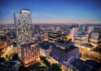 An artists impression of the Edition Birmingham development near Centenary Square