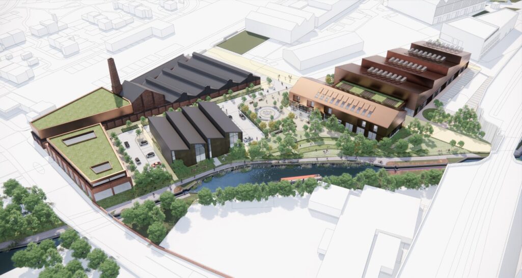 A CGI of Wolverhampton's Green Innovation Corridor