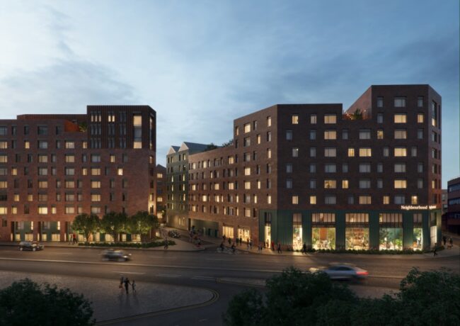 A CGI visual of a proposed 500-home development in Birmingham's Jewellery Quarter