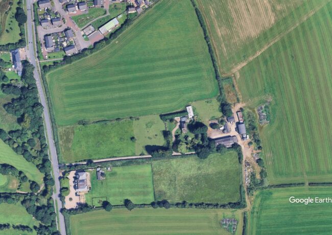 An aerial view of Keepers Farm, near Leicester.