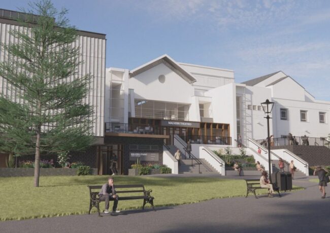 A CGI of a proposed new entrance at Malvern Theatre