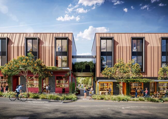 A CGI of a new development in Newcastle under Lyme