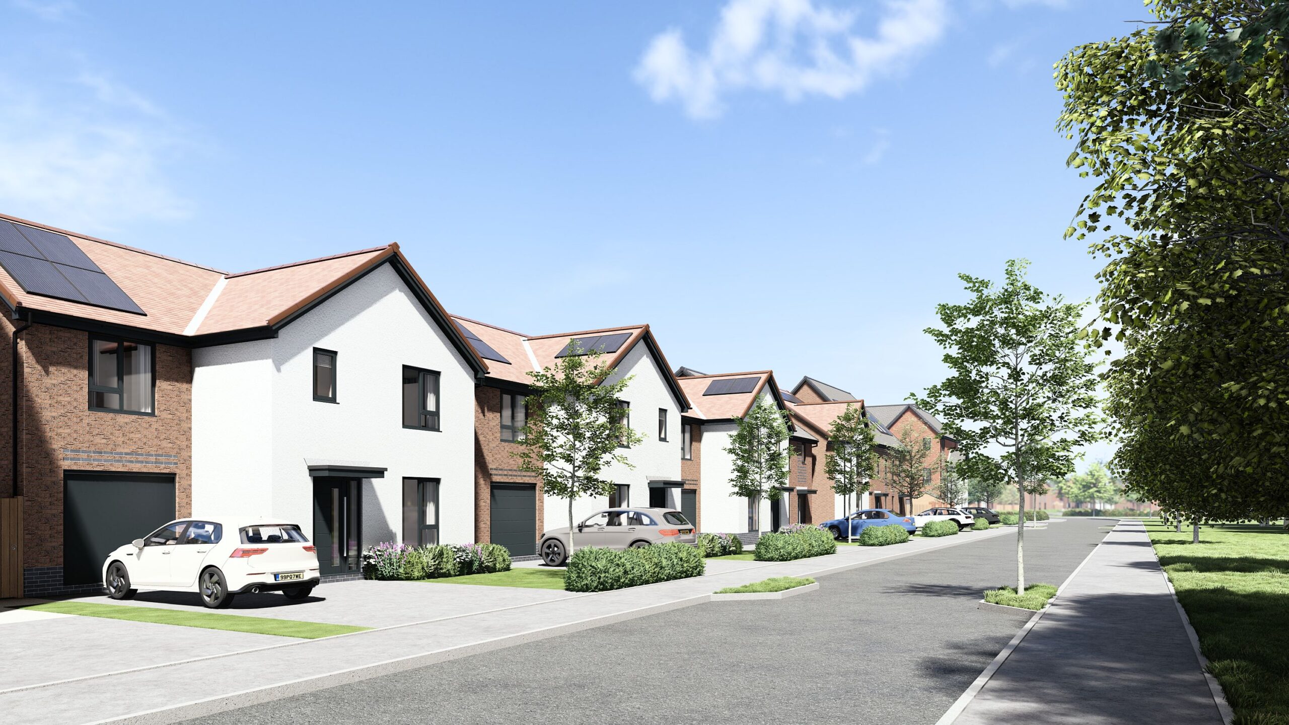 A CGI of a proposed new development in Eastwood, Nottinghamshire