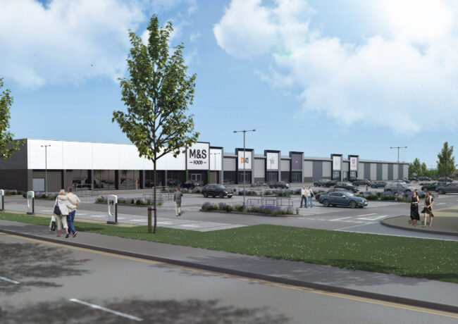 A proposed retail park at Shobnall, Burton