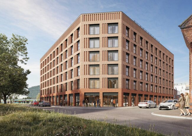 A CGI visual of a proposed new co-living scheme in Nottingham
